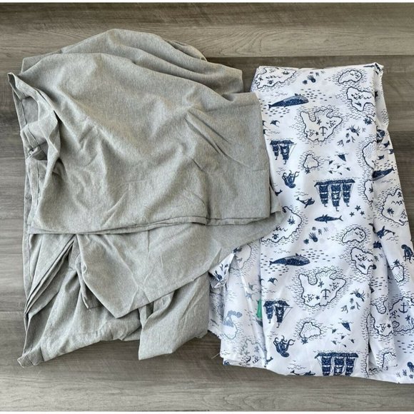 UGG Other - UGG Cat & Jack Full Size Flat Sheet Set Bundle Lot New Gray Pirates